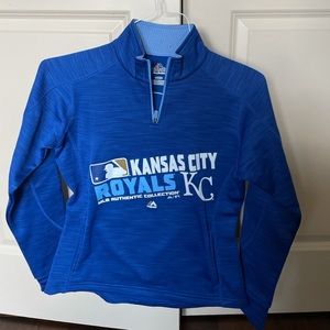 KC Royals Half Zip Sweatshirt. Women’s Size small